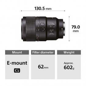 Objetivo Sony FE 90 mm F2,8 Macro G OSS